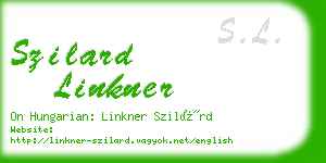 szilard linkner business card